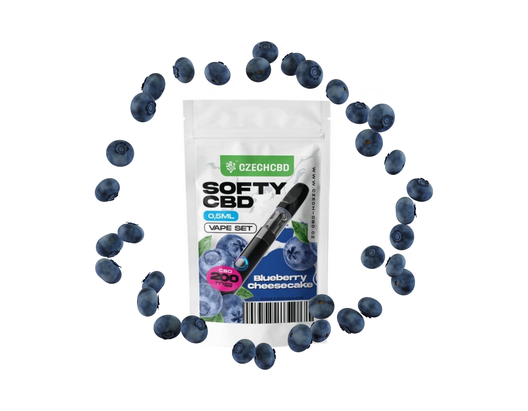 Softy CBD Vape pen Blueberry Cheesecake